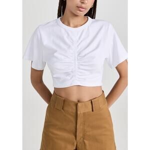 A.L.C. 'Johanna' White Crewneck Short Sleeve Tee Size M